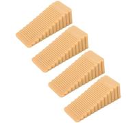 Porta antiscivolo Fermaporta a cuneo, confezione da 4, multicolore, in gomma antiscivolo, 9,5x4x3 cm(Khaki)