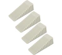 Porta antiscivolo Fermaporta a cuneo, confezione da 4, multicolore, in gomma antiscivolo, 9,5x4x3 cm(Light Grey)