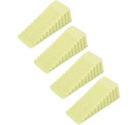 Porta antiscivolo Fermaporta a cuneo, confezione da 4, multicolore, in gomma antiscivolo, 9,5x4x3 cm(Light Green)