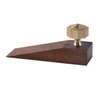 Porta antiscivolo Fermaporta a cuneo marrone 12x3,5x(2,3-3,3) cm(12 * 3.5 * 2.3cm)