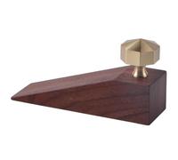 Porta antiscivolo Fermaporta a cuneo marrone 12x3,5x(2,3-3,3) cm(12 * 3.5 * 3.3cm)