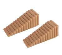 Porta antiscivolo Fermaporta a cuneo multicolore 10,5x4,1x3,7 cm, confezione da 2(Khaki)