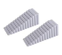 Porta antiscivolo Fermaporta a cuneo multicolore 10,5x4,1x3,7 cm, confezione da 2(Light Grey)