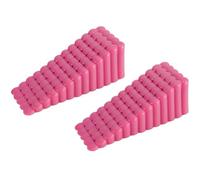 Porta antiscivolo Fermaporta a cuneo multicolore 10,5x4,1x3,7 cm, confezione da 2(Rose Red)