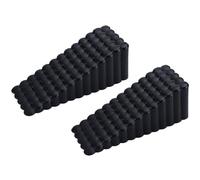 Porta antiscivolo Fermaporta a cuneo multicolore 10,5x4,1x3,7 cm, confezione da 2(Schwarz)