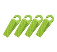 Porta antiscivolo Fermaporta multicolore 13x3x2,5 cm confezione da 4(Green)