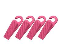 Porta antiscivolo Fermaporta multicolore 13x3x2,5 cm confezione da 4(Rose Red)
