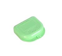 Porta Apparecchio Denti Contenitore for dentiere ortodontiche da 30 pezzi, contenitore for, scatola for la contenzione dei denti(30Pcs Green)