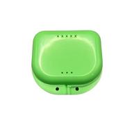Porta Apparecchio Denti Scatola porta-protesi da 50 pezzi, custodia for protesi parziali, contenitori for denti ortodontici, contenitore for dentiera(50pcs Green)