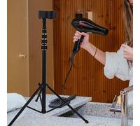 Porta asciugabile per capelli pigro Tripode di altezza regolabile per
