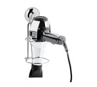 Porta asciugacapelli a ventosa hot cromato gedy ho5213 per arredo bagno accessor