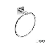 PORTA ASCIUGAMANI AD ANELLO MOD HOTEL MAISON Spazzolato cm 19 x h 21 x 7.4