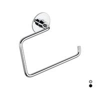 PORTA ASCIUGAMANI AD ANELLO MODELLO WIND Nero Accessori Bagno Metaform