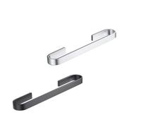 Porta Asciugamani Bagno 1 pz Portasciugamani da bagno Portasciugamani da parete in alluminio spaziale nero argento Portasciugamani da parete Mensola portaoggetti Appendi Asciugamani Bagno(30cm black)
