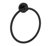 Porta asciugamani da parete Idrostile 180x200 mm Nero Nero