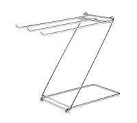 Porta Asciugamani da Terra Pieghevole,Portasciugamani Autoportante, Porta Asciugamani da Terra, Portasciugamani da Terra a Forma di Z in Acciaio Inossidabile a 3 Barre per Bagno Cucina All'aperto