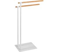 Wenko 22510100 Macao Portasciugamani/Indumenti in Legno/Acciaio Bianco/Marrone, 43 x 24 x 79 cm.