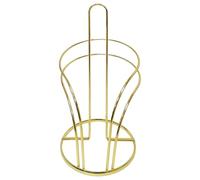Porta asciugamani di carta da appoggio dorato con telaio in acciaio al carbonio, dispenser per rotolo da terra, 31 x 14 cm, adatto per cucina e sale da pranzo
