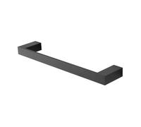 Porta Asciugamani Diritto Da Muro L 35 Cm In Alluminio Nero Linea Accessori Bagno Sky, Con Fissaggi Inclusi