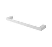 Porta Asciugamani Diritto Da Muro L 45 Cm In Alluminio Bianco Linea Accessori Bagno Sky, Con Fissaggi Inclusi