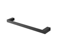 Porta Asciugamani Diritto Da Muro L 45 Cm In Alluminio Nero Linea Accessori Bagno Sky, Con Fissaggi Inclusi