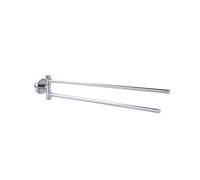 Porta asciugamani doppio Smooz SO203 cromo 45,5 cm Argento - cromato
