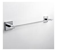 Porta asciugamani fissaggio Viti e Stop, Plano 40x6,5xh5,5 cm in finitura cromo lucido inox,inox lucido