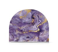 Porta asciugamani in acrilico color oro viola in pietra di marmo per tavolo, tovagliolo da cucina autoportante e portautensili decorazione per la casa per bagno, ristorante