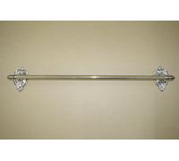 Porta Asciugamani In Ottone Massiccio Italiano 70 Cm Barra Dorata Barocco