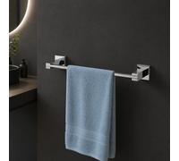 Porta Asciugamani Ottone Cromato Lucido Serie Calendula 2 Misure Disponibili - CONFEZIONE: 1 pz., Misura: 40 cm