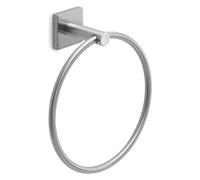 Gedy Porta asciugamani ad anello Fuji FJ70 Argento spazzolato 18,2x6,9x20,1 cm
