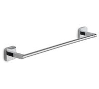 GEDY | Porta Asciugamani Bagno Tonga in Acciaio Inox e Cromall, Appendi Asciugamani Fissabile con Viti Incluse o Biadesivo, Peso Massimo Supportato 7 kg, Cromato, 45x6,9x4,7cm
