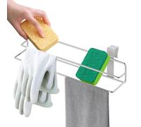 Porta Asciugamani per Porta Bagno | Gancio in Acciaio Inossidabile Dietro la,Barra di Accumulo Doppio Strato 30.5 cm per Cucina Biancheria Camera Bagno Casa Armadio