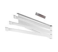 Porta asciugamani, portasciugamani, girevole a 180°, magnetico, pieghevole, senza perforazione, montaggio a parete, per cucina, bagno, balcone, lavanderia, frigorifero, ferro da 24 cm