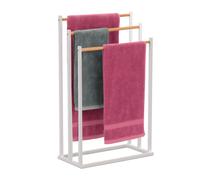 Porta Asciugamani Scala Biancheria Bagno 3 Aste Portasciugamani 76x45x21,5cm