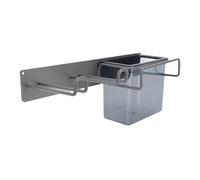 Porta Asciugata per Capelli Nikou Struttura in Acciaio Carbone Organizzatore di Stoccaggio Multifunzionale per il Bagno Nero per Bagno Nero