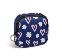 Porta Assorbenti Da Borsa,Sacchetti per Assorbenti Igienici per Mestruazioni Mucca con Cerniera, Borsa Porta Assorbenti Igienici Portatile Per Donne Ragazza Sacch, Regalo per Ragazza(Blu)