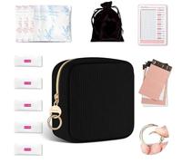 Porta Assorbenti da Borsa Set con Prodotti Mestruazioni Regalo Ragazza Adolescenti Sacchetti Bustina Portaassorbenti Igienici Pochette Piccola Porta-assorbenti Interni Donna Tampons Portatile(Blu)