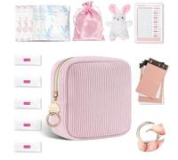 Porta Assorbenti da Borsa Set con Prodotti Mestruazioni Regalo Ragazza Adolescenti Sacchetti Bustina Portaassorbenti Igienici Pochette Piccola Porta-assorbenti Interni Donna Tampons Portatile(Rosa)