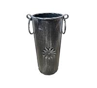 Porta attrezzi da camino in ferro battuto contenitore per accessori BBQ tubo