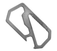 Porta attrezzi da esterno in lega di metallo con apribottiglie tascabile portachiavi esterno multitool durevole moschettone anti-perso clip in vita appeso portachiavi fibbie