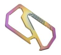 Porta attrezzi da esterno in lega di metallo con apribottiglie tascabile portachiavi esterno multitool durevole moschettone anti-perso clip in vita appeso portachiavi fibbie