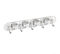 Porta attrezzi da giardino, garage, cantina, stoccaggio degli attrezzi (L) | Montaggio autoadesivo, nessuna foratura necessaria, forte adesione su piastrelle, per legno, superfici lisce