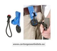 Porta attrezzo da cintura con clip elastici a sgancio rapido