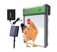 Porta Automatica For Pollaio Porta For Polli Ad Energia Solare Con Timer/telecomando/modalità Manuale 4 Modalità Con Design Anti-pizzicamento Facile Da Usare