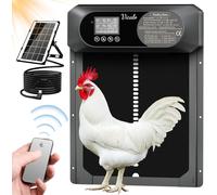 Porta automatica per pollaio Energia Solare In Alluminio Con Display LCD Timer
