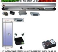 PORTA AUTOMATICA SCORREVOLE PAS 800 MM 220/24 V 2 RADAR SICUR PINZA VETR SBLOCCO
