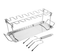 Porta Bacchette Batteria Scaffale Per Arrostire Griglia in Acciaio Inox
