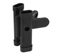 Porta Bacchette con Angolo Regolabile per 2 Paia di Bacchette, Morsetto Resistente con Imbottitura Morbida, Materiale ABS in Metallo, Nero