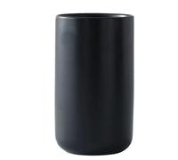 Porta-bacchette multiuso per utensili da cucina, porta-utensili opaco alla moda, porta-utensili da cucina in ceramica per la casa in stile rustico, decorazione da tavolo per la casa(Black,L)